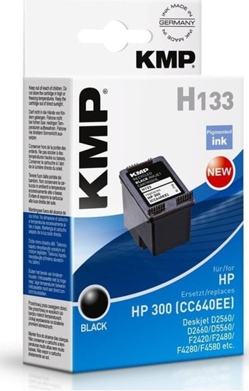 Изображение KMP H133 ink cartridge black compatible with HP CC 640 EE