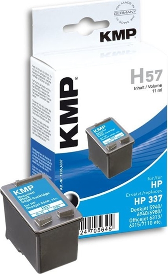 Изображение KMP H57 ink cartridge black compatible with HP C 9364 EE
