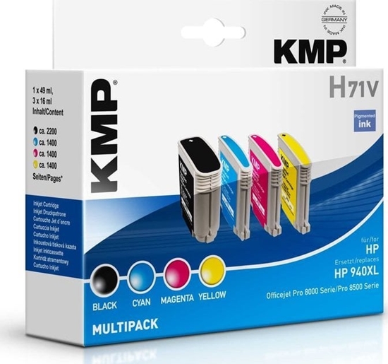 Picture of KMP H71V Promo Pack   BK/C/M/Y comp. w. HP No. 940 XL