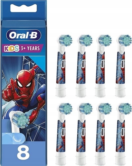 Picture of Kocówka Braun Braun Oral-B Kids Spiderman 8-piece brush attachment (white, frustration-free packaging)