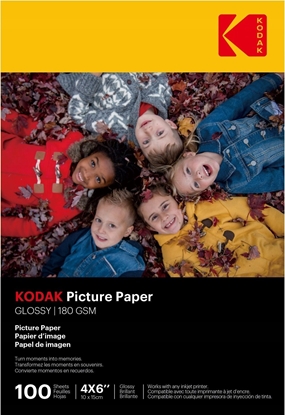Изображение Kodak Papier Foto/ Fotograficzny Do Drukarki / Kodak Bysk A6 4x6"" 10x15cm - 100szt. / Cat 9891-161