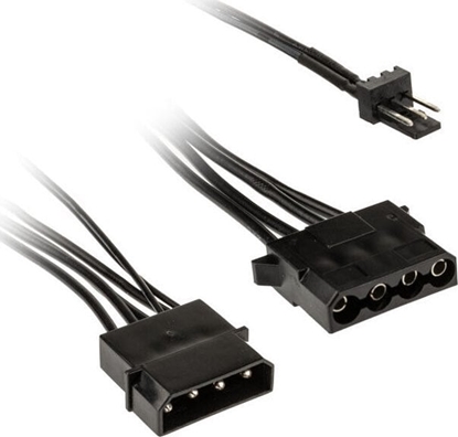 Picture of Kolink Kolink 3-Pin Fan Power to 2x 4-Pin Molex Adapter - 245mm, black