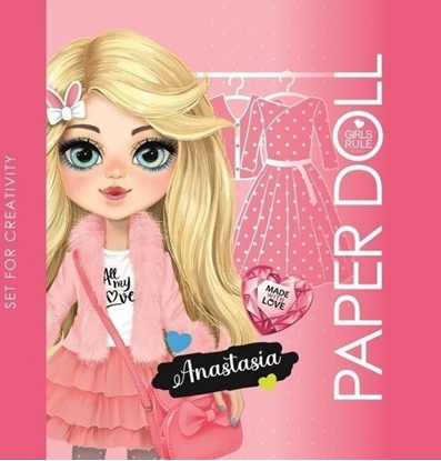 Изображение Kolorowanka 140x140 Lalka do wycinania Anastasia