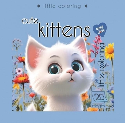 Изображение Kolorowanka 140x140 Sodkie kotki niebieska