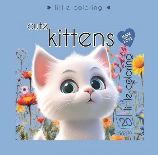 Изображение Kolorowanka 140x140 Sodkie kotki niebieska