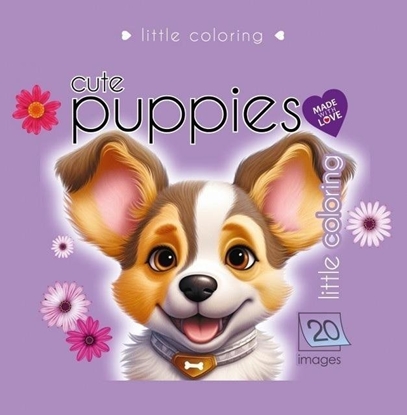 Изображение Kolorowanka 140x140 Sodkie pieski fioletowa