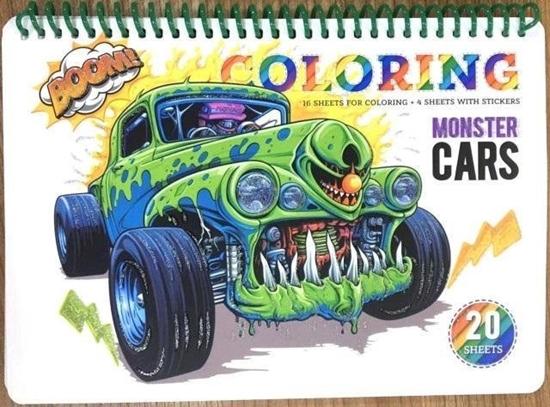 Изображение Kolorowanka A5 koo 20 kartek Monster cars