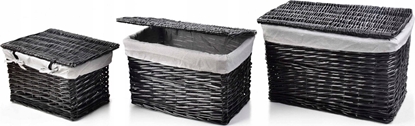 Attēls no Komplet 3 Kufrów Wiklinowych 58x38x38/51x32x32/44x26x26cm