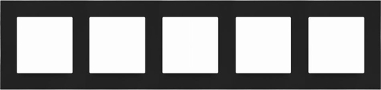 Picture of Kontakt-Simon Ramka piciokrotna Kontakt-Simon 55 TR5/149 LINE czarny mat