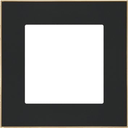 Изображение Kontakt-Simon Ramka pojedyncza Kontakt-Simon 55 TRD1.166/149 DUO czarna/zota