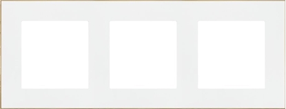 Изображение Kontakt-Simon Ramka potrójna Kontakt-Simon 55 TRD3.166/111 DUO biaa/zota