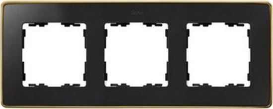 Picture of Kontakt-Simon Simon Detail 82 Ramka potrójna Detail SELECT-metal GRAFIT / podstawa Zota 8201630-242