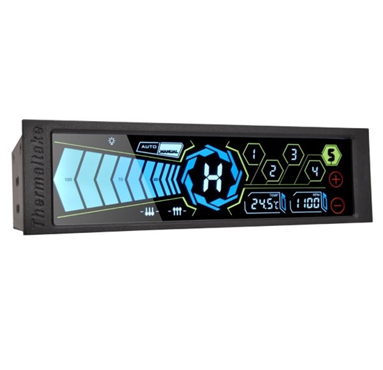 Picture of Kontroler obrotów - Commander FT - dotykowy, do 5 wentylatorów, Czarny 