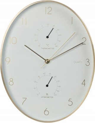 Picture of Koopman Zegar cienny do salonu biay okrgy 34 cm