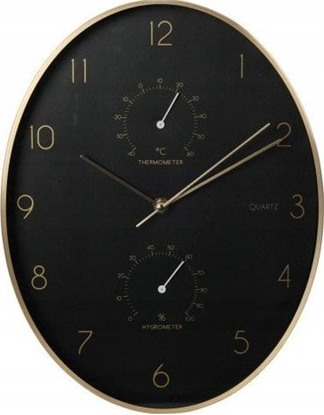 Picture of Koopman Zegar cienny do salonu czarny okrgy 34 cm