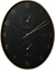 Attēls no Koopman Zegar cienny do salonu czarny okrgy 34 cm