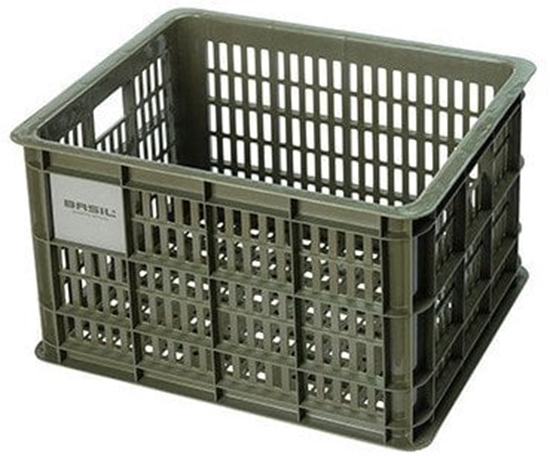 Picture of Kosz na kierownic/baganik BASIL BICYCLE CRATE M, 29.5L, recycled synthetic, moss green (NEW)
