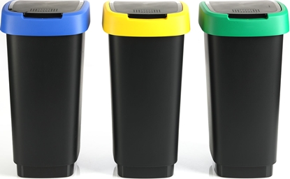 Picture of Kosz na mieci Rotho do segregacji uchylny Mix (1045899999)