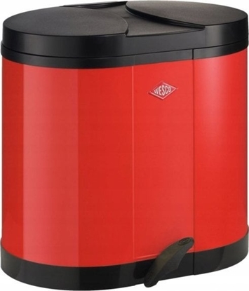 Picture of Kosz na mieci Wesco Kosz na mieci czerwony 2x15l BETA Wesco