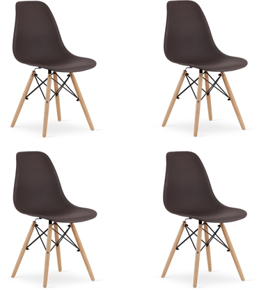 Изображение Krzeso OSAKA kawa / nogi naturalne x 4