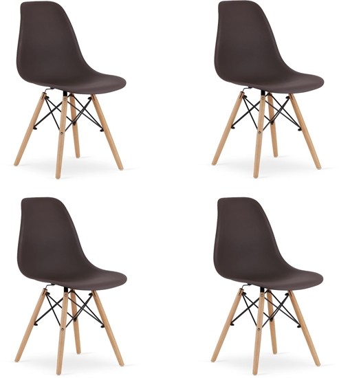 Изображение Krzeso OSAKA kawa / nogi naturalne x 4