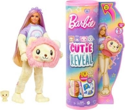 Picture of Lalka Barbie Mattel Cutie Reveal Lew Seria Sodkie stylizacje (HKR06)