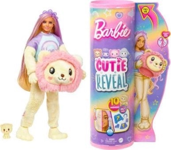 Picture of Lalka Barbie Mattel Cutie Reveal Lew Seria Sodkie stylizacje (HKR06)