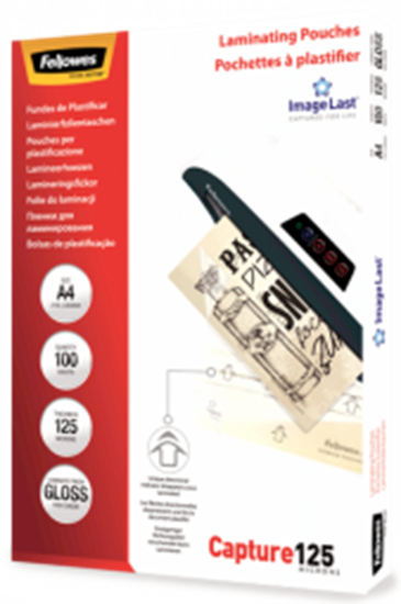 Изображение Laminēšanas plēves Fellowes ImageLast A4 125 Micron Laminating Pouch - 100 pack