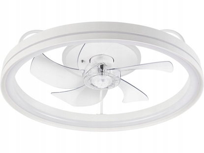 Picture of Lamkur Fargo 49885 plafon wentylator lampa sufitowa 1x37W LED 3000K 4000 lm biay