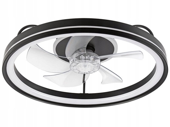 Picture of Lamkur Fargo 49892 plafon wentylator lampa sufitowa 1x37W LED 3000K 4000 lm czarny