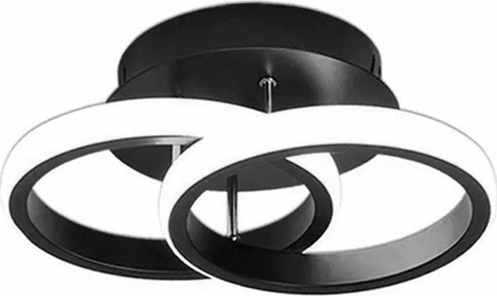 Picture of Lampa sufitowa Aptel LAMPA Sufitowa LED 2 tamy led 20W czarna ZD110