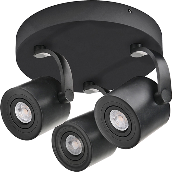 Picture of Lampa sufitowa Azzardo Spot sufitowy czarny AZzardo Bross Arm 3 Round AZ3505