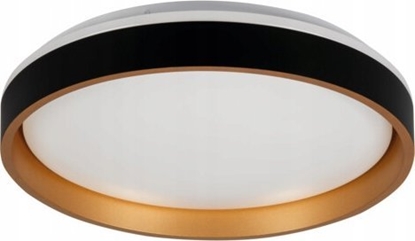 Attēls no Lampa sufitowa Kanlux Kanlux Soln 37324 plafon lampa sufitowa 1x17,5W LED 4000K czarny/zoty