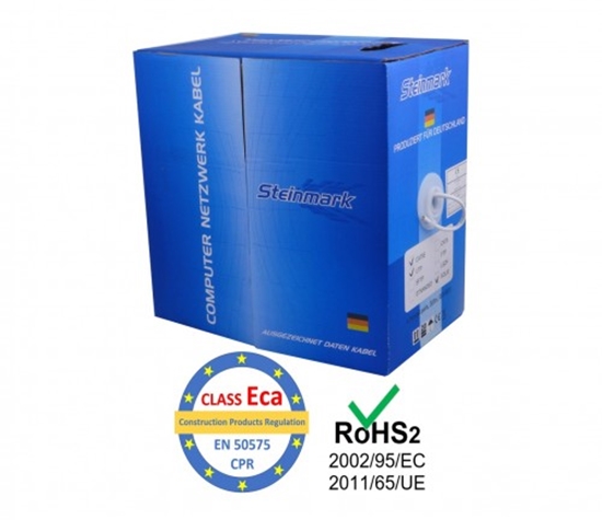 Picture of LAN Datortīklu kabelis, STEINMARK CAT6 FTP, iekštelpu montāžai, 305m | CPR klase Eca