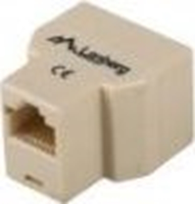 Attēls no Lanberg Adapter zczka sieciowa RJ45 - RJ45 x2 -AD-RJ45-2RJ45-OU