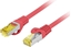 Picture of Patchcord kat.6a S/FTP LSZH CU 0.5m czerwony fluke 