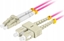 Attēls no Lanberg Patchcord wiatowodowy Lanberg MM LC/UPC-SC/UPC DUPLEX 3.0MM OM4 50/125 LSZH 1m fioletowy