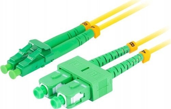 Picture of Lanberg Patchcord wiatowodowy Lanberg SM SC/APC-LC/APC DUPLEX 3.0MM LSZH G657A1 1m óty