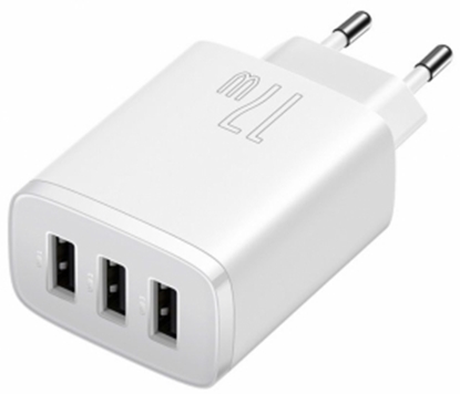 Изображение Lādētājs Baseus Compact Charger 3U White 17W