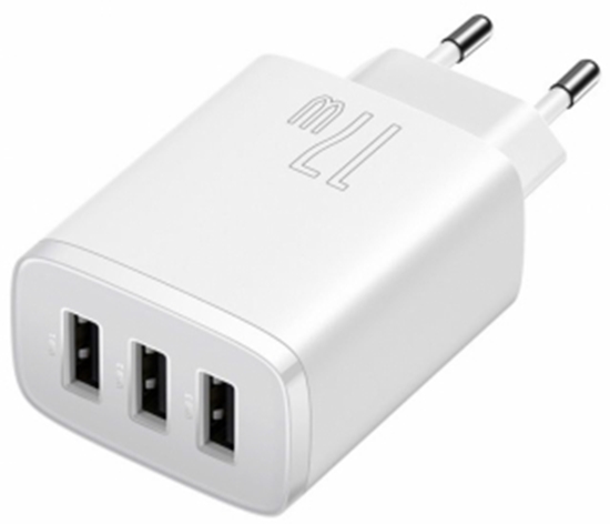 Изображение Lādētājs Baseus Compact Charger 3U White 17W