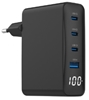 Picture of Lādētājs Gembird Universal USB charger 4-port LCD 100W GaN