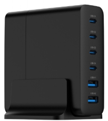 Attēls no Lādētājs Gembird Universal USB charger 6-port 75W GaN