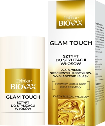 Picture of LBIOTICA / BIOVAX L`BIOTICA Biovax Glamour Wygadzajcy sztyft ujarzmiajcy 25 ml