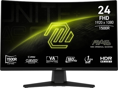 Attēls no Monitors MSI MAG 242C 23.6 VA Curve FHD 1ms 180Hz