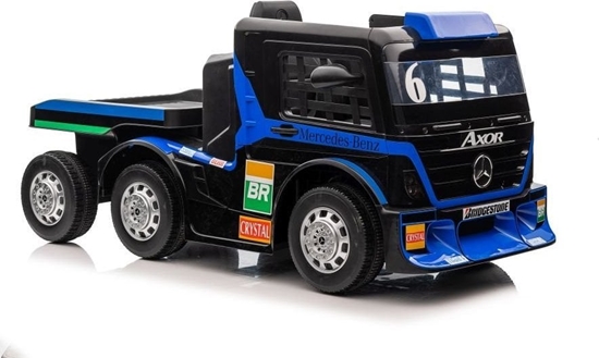 Picture of Lean Cars Auto Na Akumulator Mercedes + Naczepa XMX622B Granatowy LCD