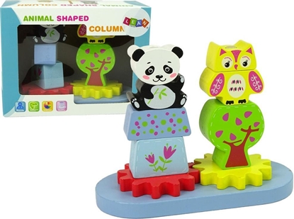 Изображение Lean Sport Drewniane Zwierztka Sorter Sowa Panda Koa Zbate