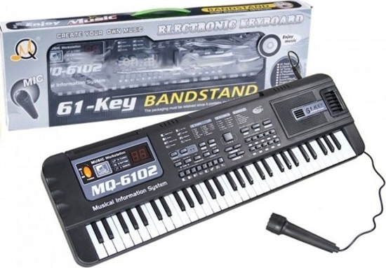 Изображение Lean Sport Keyboard MQ-6102 61 Klawiszy Mikrofon Do Nauki