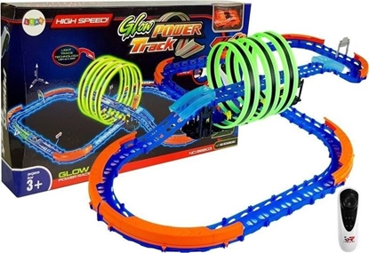 Изображение Lean Sport Tor samochodowy wieccy w ciemnoci  z ptlami i autkiem zdalnie sterowanym  (7052)