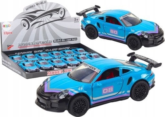 Изображение LeanToys Autko Samochód Sportowy 1:32 Napd Frykcyjny Metalowy Turkusowy