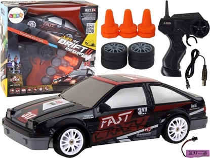 Изображение LeanToys Autko Sportowe Zdalnie Sterowane R/C 1:24 Czarne Wymienne Koa